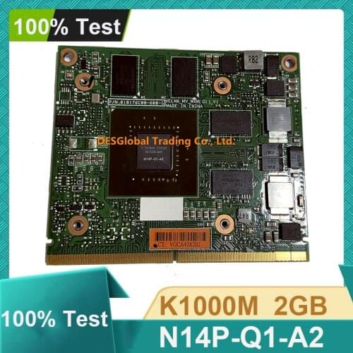 Original K1000M K 1000M N14P-Q1-A2 DDR3 VGA Video Card for HP EliteBook 8740W 8760W 8540W 8560W Dell M4700 M4800 100% Working