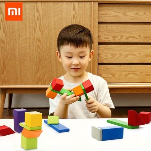 Original Xiaomi Mijia Mitu Magnetic Building Block Robot Mitu Magnetic Toy Bricks Designer Magnetic Toys Children Birthday Gift