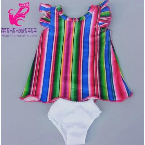 Doll strip dress fit for 17 inch baby doll clothes and 18 inch girl doll clothes wear baby girl birthday gift