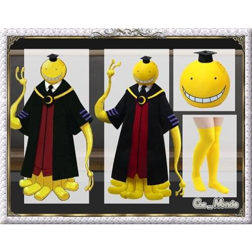 [Customized] Anime Assassination Classroom Korosensei Octopus Uniform Any Size Cosplay Costume Unisex Halloween Free Shipping