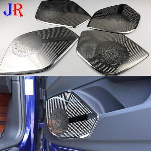Fit for AUDI NEW Q5 2018 2019 matte silver chrome molding trim 4pcs Black titanium horn cover Stainless steel door handle cover