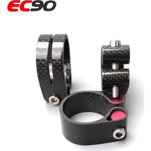 EC90 Full Carbon MTB Seatpost Clamp For 27.2/30.8/31.6mm Seat Post Quick Release Carbon Fiber Mountain Bicycle Seat Post Clamp