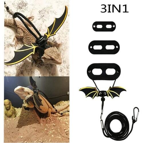 Adjustable Lizard Leash Wing Pet Outdoor Carrying Walking Reptile Lizard Harness Leash Bearded Dragon Harness Lizard Rope