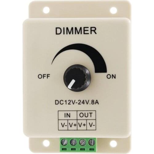 Adjustable LED Dimmer Switch 12V 24V Brightness Lamp Strip Driver Single Color Light Power Supply Controller 2835 5050 led lamp
