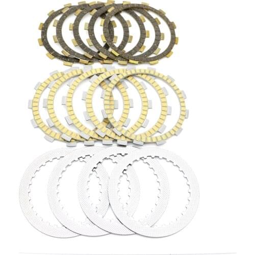 Motorcycle clutch plate steel plate and friction plate kit For Suzuki DR250S VL250 Intruder LC GN250 GN250E GW250 Inazuma TU250