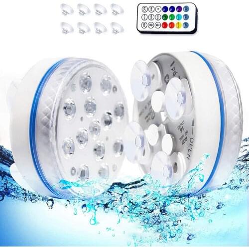 Waterproof LED Swimming Pool Light Remote Control Floodlight Multi-purpose Remote Control Colorful Underwater Atmosphere Lamp