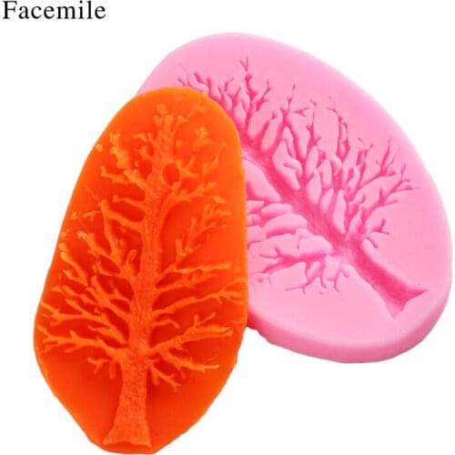 Tree Branches Cake Border Silicone Molds Cupcake Fondant Decorating Pastry Tools Candy Chocolate Moulds Kitchen Baking Tool