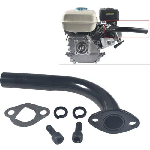 Exhaust Pipe For Predator 212cc Honda GX160 GX200 DuroMax 7HP Coleman 196cc Engine Go Kart Mini Bikes Mini Choper Gokarts