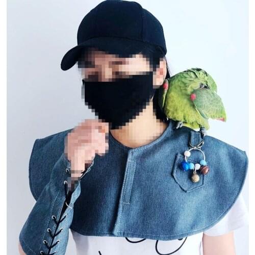 Pet Anti-scratch Shoulder Protector Hang Bird Anklet Toys Multifunctional Pet Diaper Bird Training Shawl For Parakeets Macaws