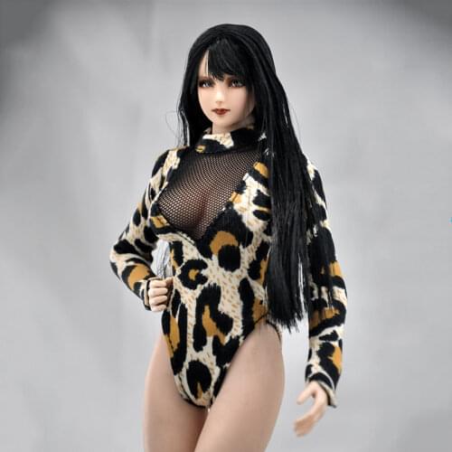 3 Color 1/6 Scale Women Sexy Beach bikini Fashion Black leopard print tights Female Onesies For 12" Action Figures Body Doll Toy