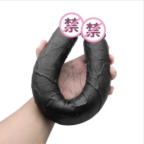 4.9*46cm Long Dildo Realistic Penis, Black Flesh Color Double Dildo Big Dildo Sex Toy dildos for women huge dildo