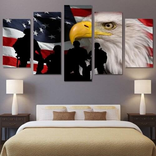 5pcs 5D DIY diamond painting Multi-pictures Rustic USA Flag home decorative diamond embroidery mosaic art needlework