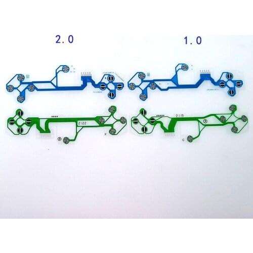 50Sets Original Conductive Film Flex Cable for PS5 Dual Sense Controller 1.0 2.0 Keypad Flex Ribbon Cable Green Blue Color
