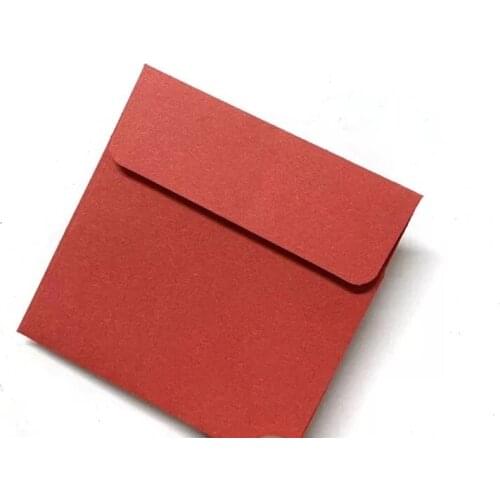 50pcs Candy Color Square Solid Color Envelope Card Envelope For Birthday Party Christmas New Years Day Wedding Invitation