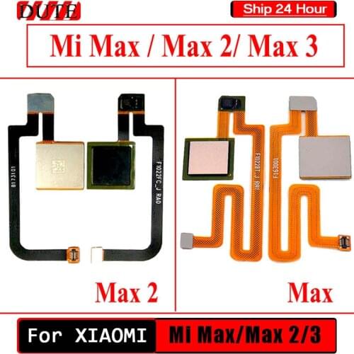 For Xiaomi Mi MAX 3 Fingerprint Sensor Button Touch ID Scanner Key Flex Cable Ribbon For Xiaomi Mi Max 2 FinerPrint Button