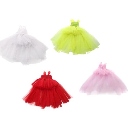 18inch Doll Fairy Sleeveless Gauzy Skirt For American Doll Dress Up Accessories