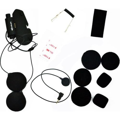 Original Bluetooth Helmet HeadsetMotorcycle Base Accessories Kit Soft Earphone Earpiece Mic for Vimoto V6 V3 Full Face Helmet