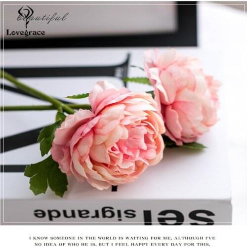 Single Branch Artificial Flowers Rose Simulation Silk Flowers Branch Home Decor Party Wedding Back Table Road Accessories Flores
