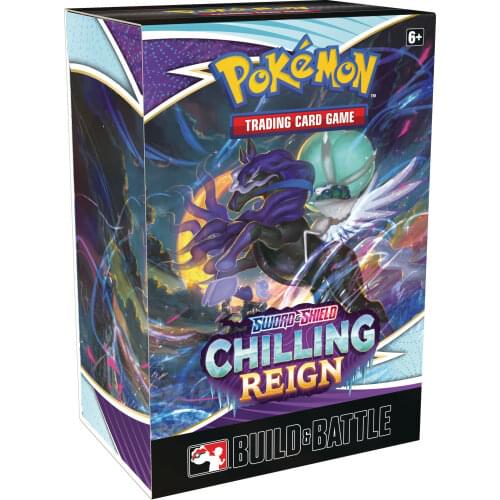Pokemon Trading Card Game English Edition SS6 Sword and Shield Chilling Reign Build and Battle Game Cards Collection Gifts