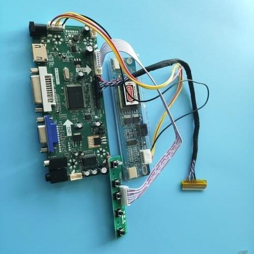 Kit for LTM190ET01 Controller Board 30pin LCD HDMI+DVI+VGA 2 Lamps Monitor 1280x1024 DIY LED Panel Audio Driver Display Screen