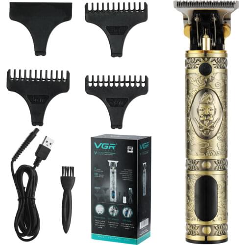 Electric Hair Clipper Man LCD 0mm Shaver Trimmer For Men Barber Professional Beard Rechargeable Hair Cutting Machine T9 USB