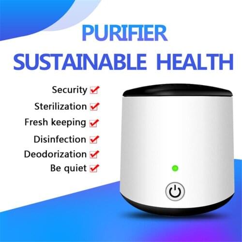 Mini Car Air Purifier Humidifier Portable Useful Air Cleaning Remover Bacteria Preventing Fridge Car Cabinet