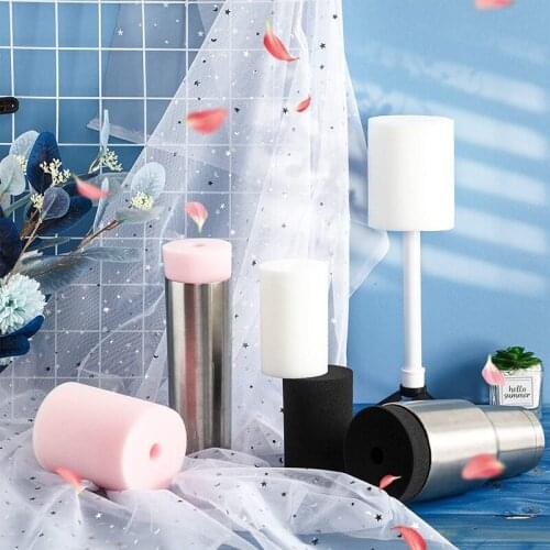 MLGB 6 Pcs Cup Turner Foam Tumbler Inserts for 3/4 Inch PVC Pipe Tumbler 10 Oz To 40 Oz Tumblers Crafting Black White Pink