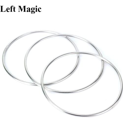 Large Size Magnetic Linking Ring 3 Rings Set (Dia*31cm,Stainless Steel) Magic Tricks Magician Stage Illusion Gimmick Prop Comedy