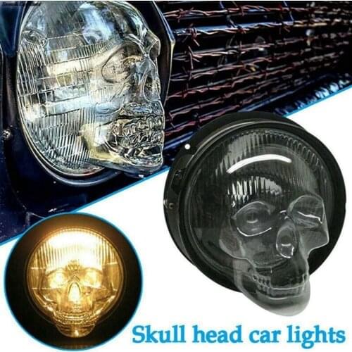 2021 New Cool Skull Headlight Covers For Car Truck Auto Decorative Protective Head Lamp Cover Accessory Motorcycle Modification
