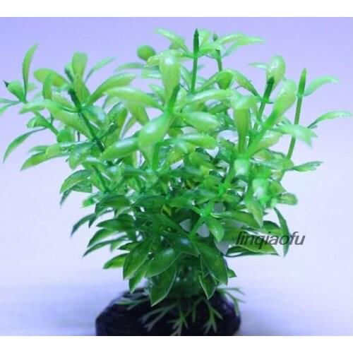 New green flower plastic bathtub decoration, fish tank water grass simulation aquarium landscaping