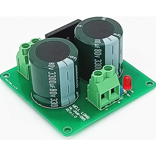 Power amplifier single bridge rectifier filter power board (3300uf / 80V * 2)