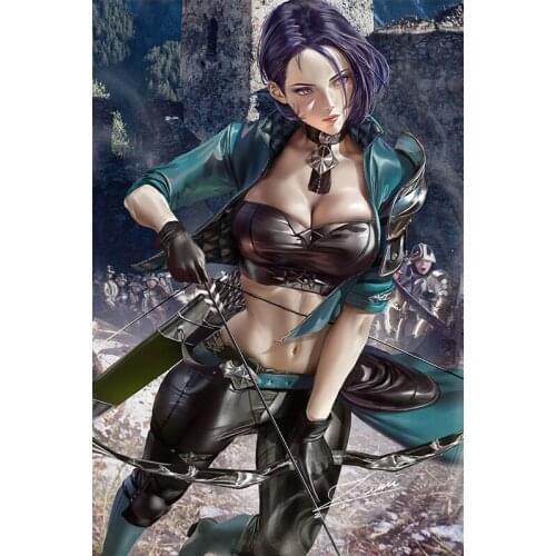 Anime Game Sexy Archer Shamir Cool Girl Canvas Posters and Prints Custom Wall Art Hanging Pictures Decoration Painting for Room
