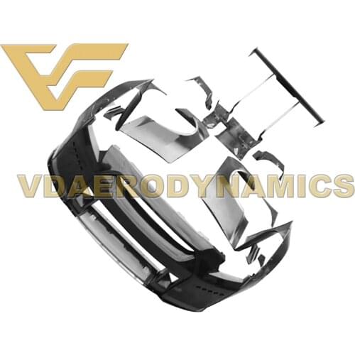 Suitable For 08-16 Nissan GT-R GTR R35 VAD-RB FRP Full Body Kit includes Front Rear Bumper Sides Spoiler - Half Carbon Available