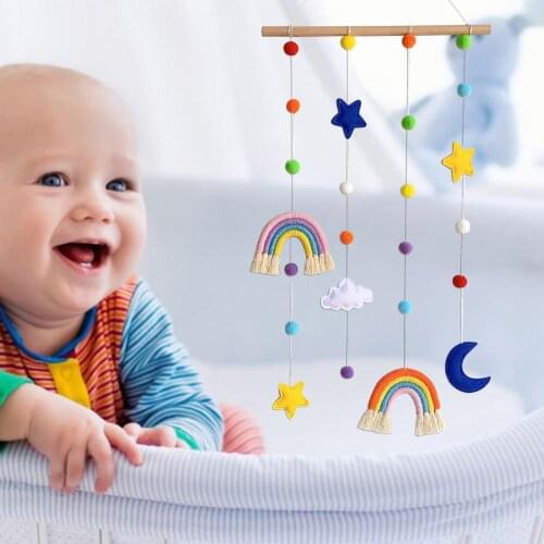 Baby Crib Mobile Hanging Pendant Wind Chime Bed Bell For Infant Newborn Bed Hanging Windbell Crib Mobile Hanging Decor