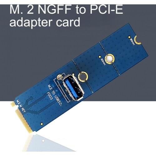 Durable Useful M.2 NGFF to USB 3.0 PCI-E X4 Transfer Card Adapter Compact Converter Card Efficient for GPU