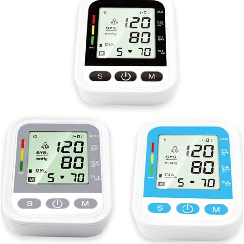 English Voice Arm Cuff Wrist Sphygmomanometer Blood Presure Meter Monitor Heart Rate Pulse Portable Tonometer BP