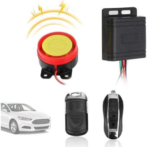 Motorcycle Bike Smart Alarm 12V Security Alarm System Car Keyring Anti-theft Interior Accessories Remote Control Key