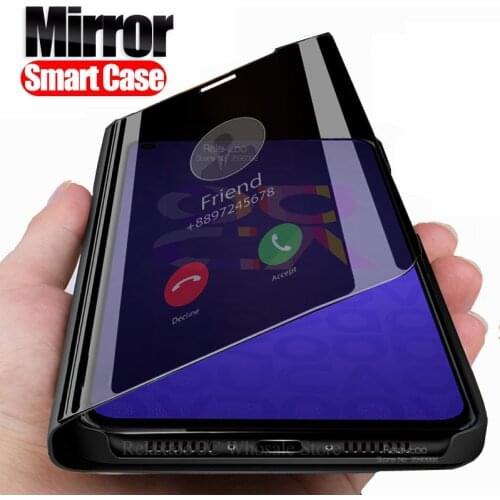 Smart View Mirror Case For huawei nove 5T case Flip stand book phone cover on hawei huawe nova 5T 5 T T5 nova5T capa funda coque