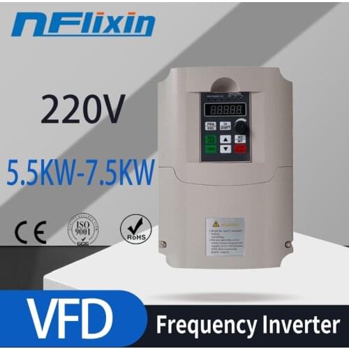 1.5KW / 2.2KW 220V Single-phase inverter input VFD 3 Phase Output Frequency Converter Adjustable Speed 1500W 220V Inverter