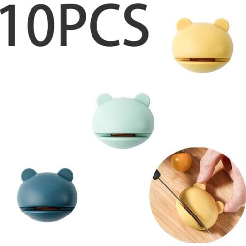 10PCS Mini Sharpener Portable Non-slip Knife Sharpener Stone Fruit Knife Cute Cartoon Frog Tool Knife Whetstone