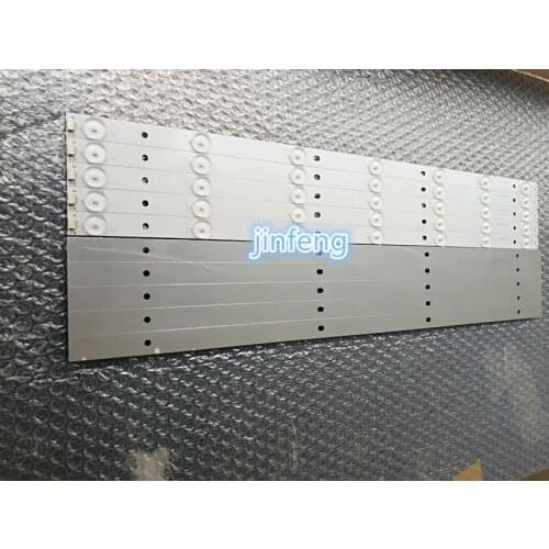 10pcs 55'' 545mm*17mm LED Backlight Lamps Strips Aluminum plate with Optical Lens Fliter Large Size for TV Screen Monitor New