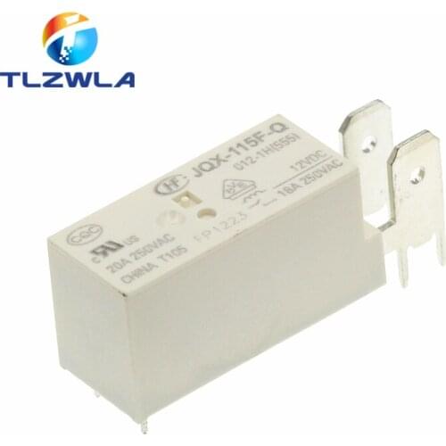 100PCS The Original HF JQX-115F-Q 12VDC A Set Of Normally Open 4Pins Relay 20VAC JQX-115F-Q-12VDC
