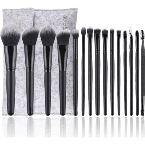 15Pcs Professional Makeup Brushes Set Korean Style Cosmetics Powder Blush Eye Shadow Make Up Brushes For Beginner New Users