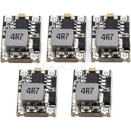 3PCS / 5PCS Ultra-Small Size DC-DC 5V 3A BEC Power Supply Module Buck Step Down Regulator Module 24V 12V 9V To 5V Fixed Output