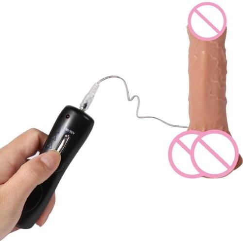 Remote Control 7 Inch Rotating Coffee Dildo Vibrators Vibrating Penis Cock for Women Clitoris Mature Lady Adult Sex Toys