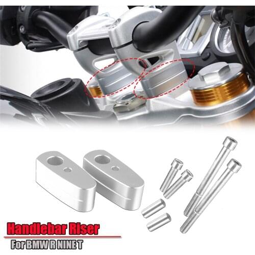 Motorcycle Accessories 2014-2020 NINE T R NINE T Pure Racer Urban G/S Scrambler Handlebar Riser Moves 20mm for BMW K1600B R9T