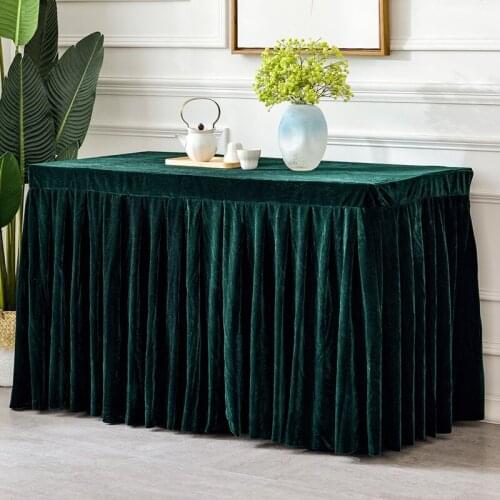 Velvet Tablecloth Modern Minimalist Fabric Activity Office Meeting Table Cloth Dinner Table Home Decoration Skirt Table Cover