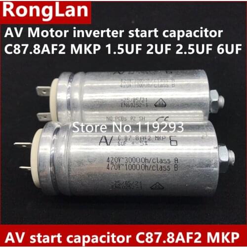 [BELLA] [New Original] Arcotronics AV Motor inverter start capacitor C87.8AF2 MKP 1.5UF 2UF 2.5UF 6UF 5% 500v