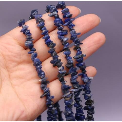 Natural Stone Lapis lazuli Beads Freeform Chips Gravel Beads for Fashion Jewelry Making DIY Necklace Bracelet Gifts 40cm