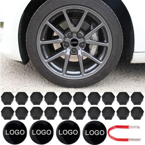 For Tesla Aluminum Model 3/ S/ X /Wheel Center Caps Hub Cover Screw Cap Logo Kit Decorative Tires Cap Modification Accessories